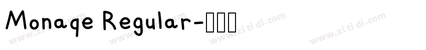 Monaqe Regular字体转换